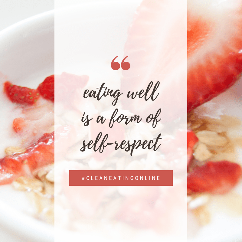 eating well is self respect
