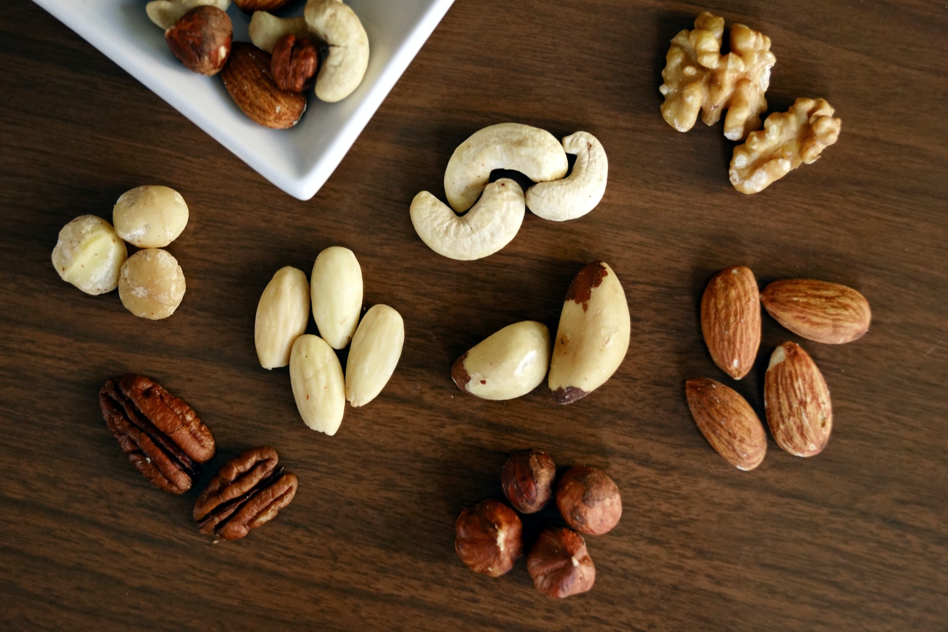 Lentils, almonds, and other nuts